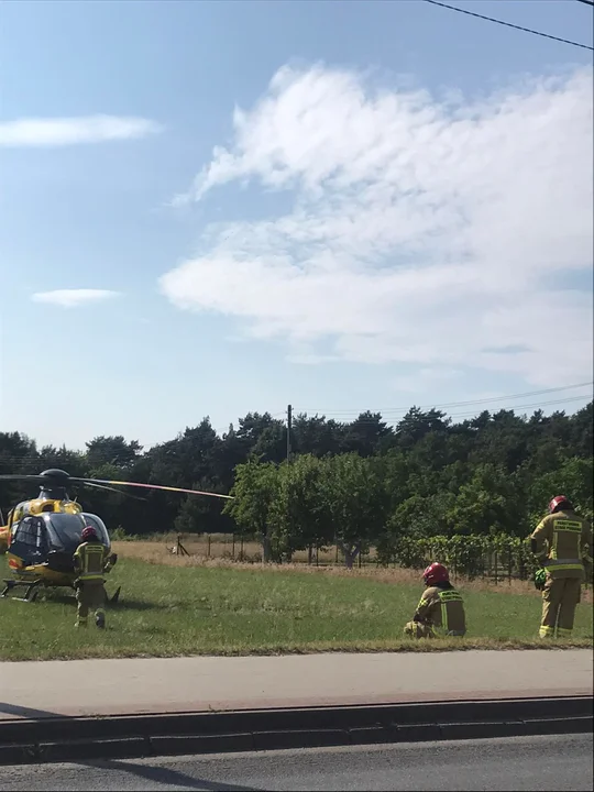 Wypadek hulajnogi na ul. Wrocławskiej w Jarocinie