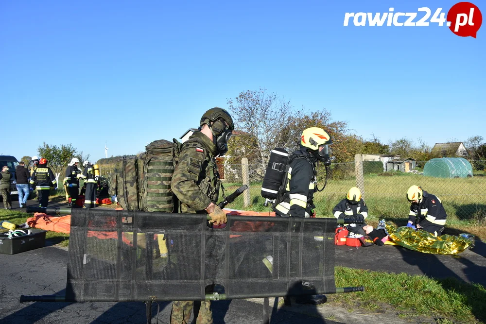 Ćwiczenia służb w Sarnowie i Rawiczu