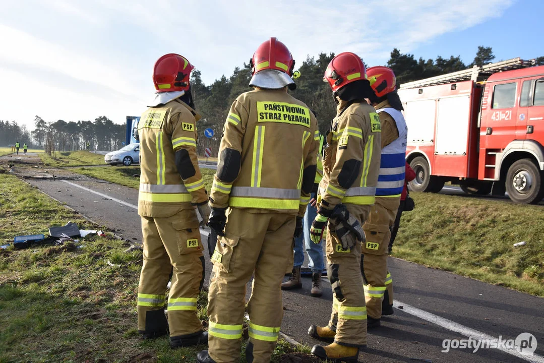 Wypadek na DW 434 Gostyń - Kunowo