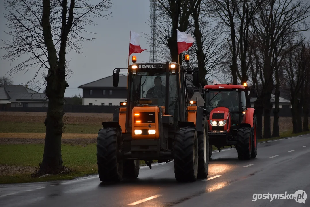 Drugi protest rolników z terenu powiatu gostyńskiego 2024