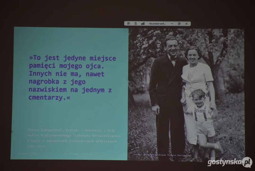 Przekazanie listu pożegnalnego rodzinie Józefa Jankowiaka z Pępowa straconego przez nazistów w Niemczech w 1943 roku