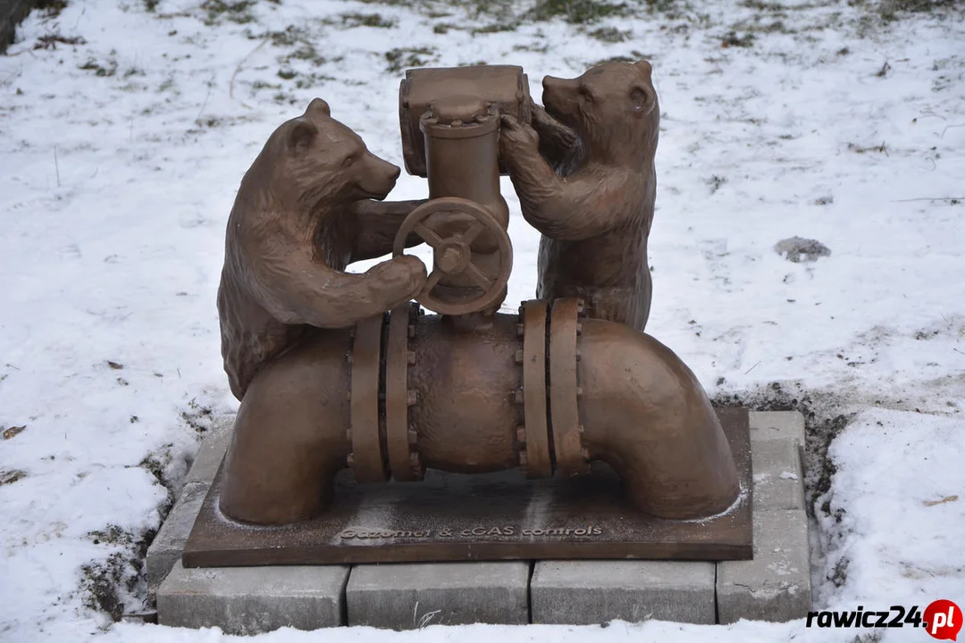 150-letnia niedźwiedzica i nowoczesny "młodzieniaszek". Nowa rzeźba na rawickim szlaku [ZDJĘCIA] - Zdjęcie główne