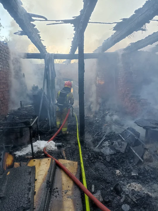 Pożar stodoły w Gościejewie