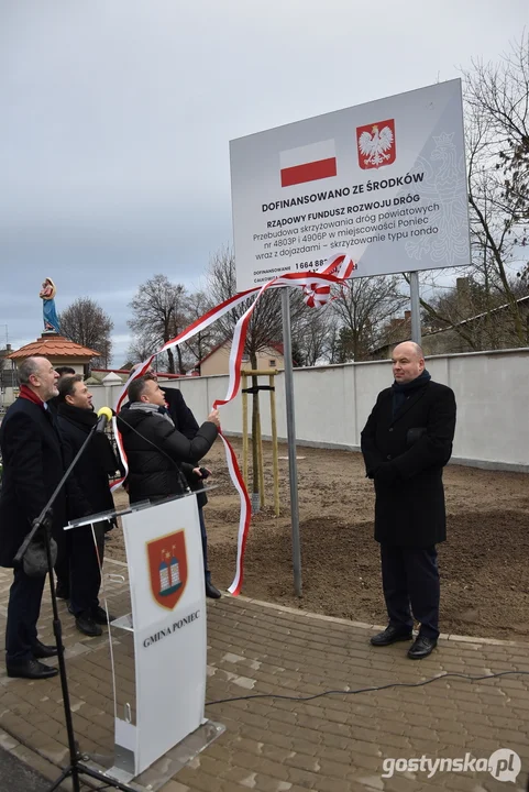 Otwarcie Ronda Powstańców Wielkopolskich w Poniecu