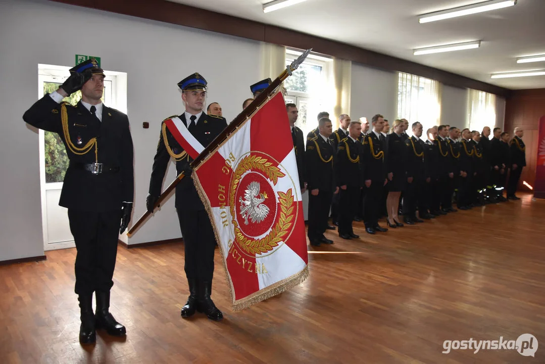 Pożegnanie bryg. Michała Pohla - z-cy komendanta powiatowego Państwowej Straży Pożarnej w Gostyniu