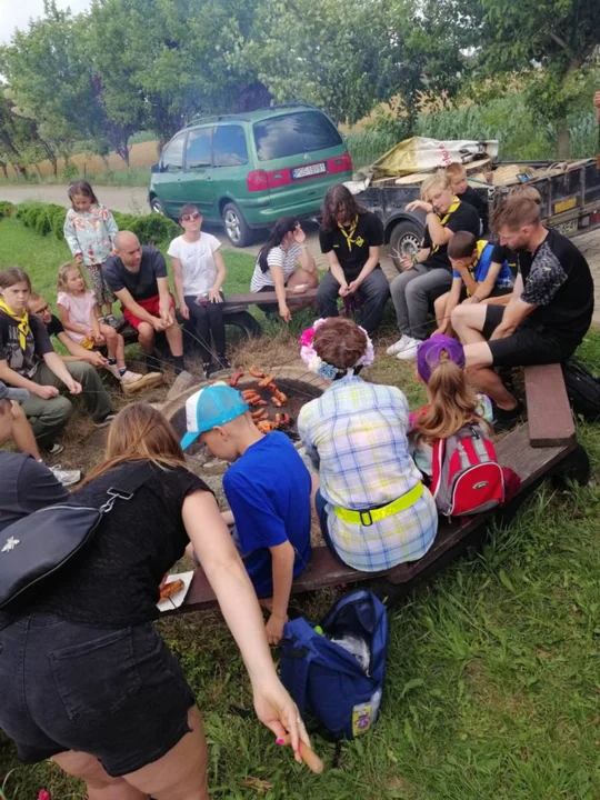 Rowerowa zbiórka harcerzy i zuchów z Gostynia i podsumowanie sezonu