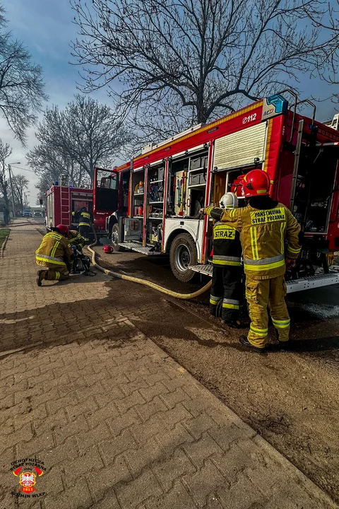 Staniew. Pożar budynku gospodarczego