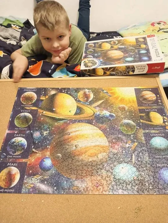 Pasją 8-letniego Kamila jest układanie puzzli