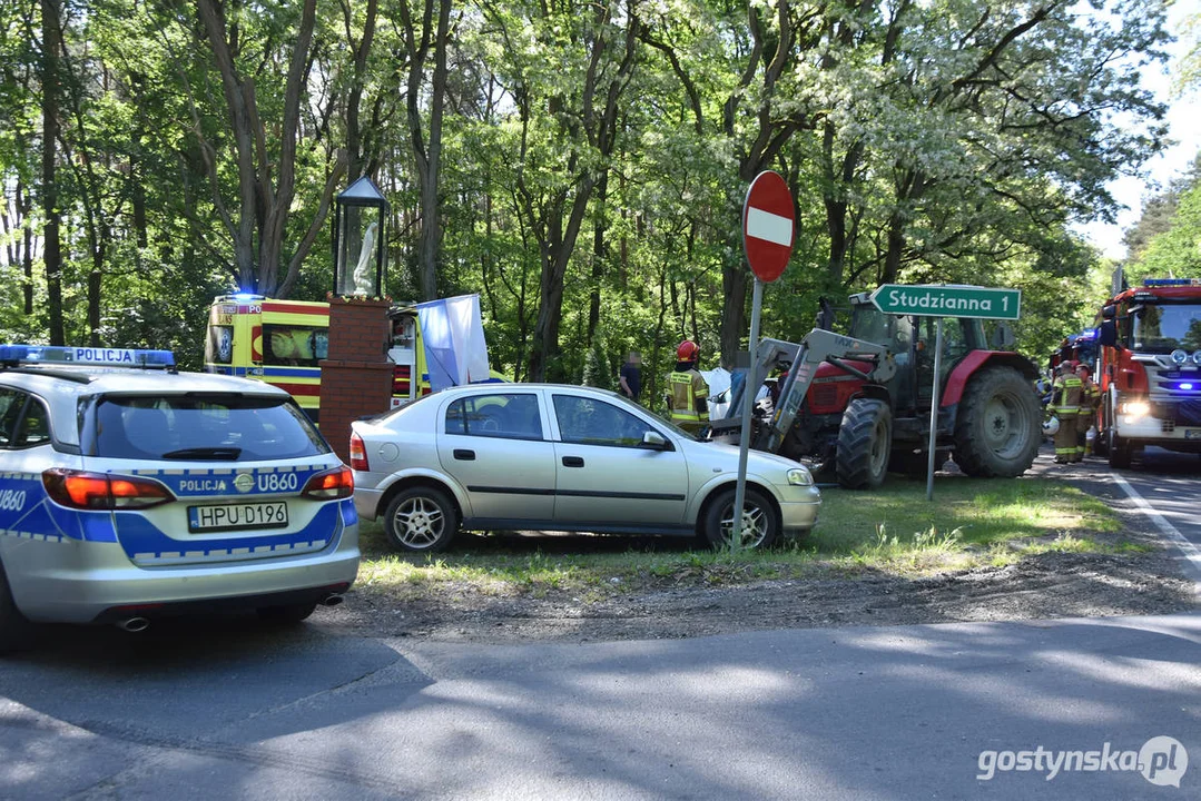 Wypadek drogowy na DW437 Borek Wlkp.- Dolsk