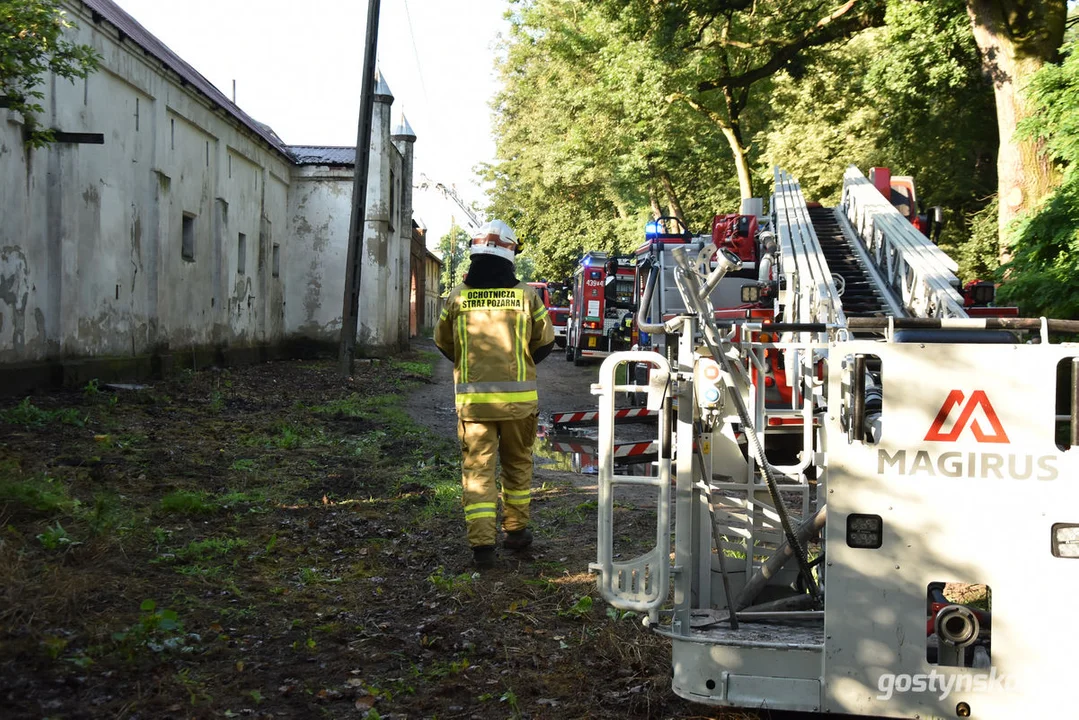 Pożar w gospodarstwie w Podrzeczu