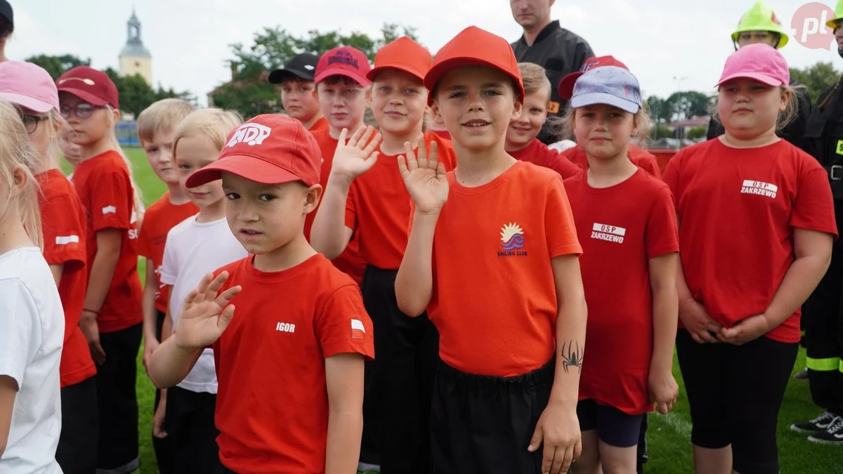 Dziecięce Drużyny Pożarnicze na zawodach w Miejskiej Górce