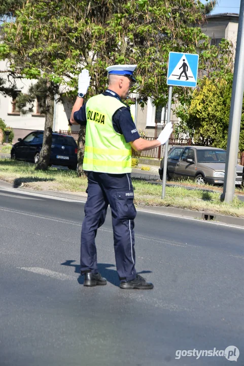 34. Konkurs "Policjant ruchu drogowego 2024” w Gostyniu. Dzień drugi - ręczna regulacja ruchem