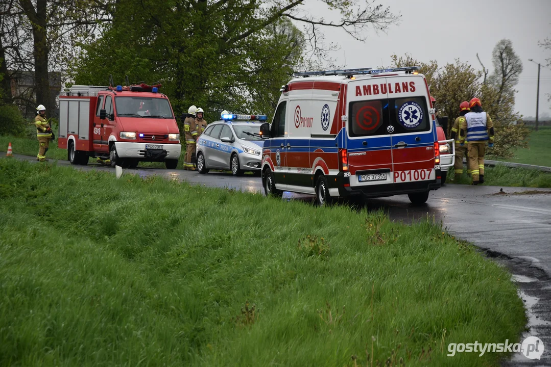 Kolizja w Łęce Małej, w pobliżu Maciejewa (gm. Poniec)