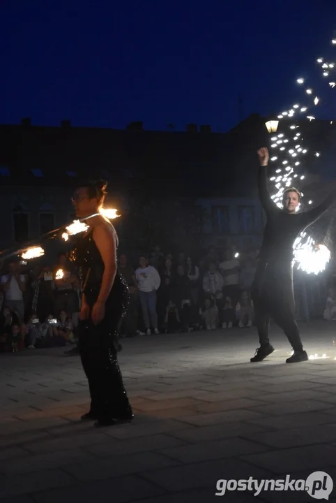 Fire Show na rynku w Krobi