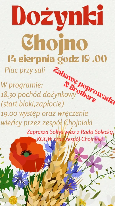 Imprezy w powiecie rawickim w dniach 14-17 sierpnia 2025 roku