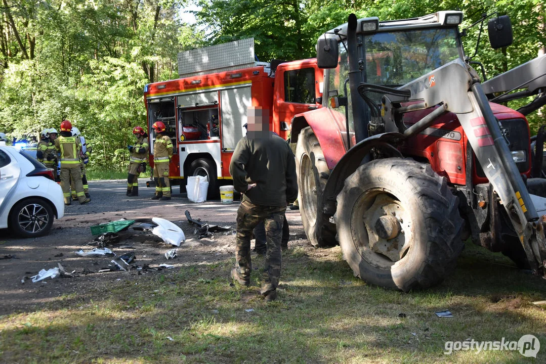 Wypadek drogowy na DW437 Borek Wlkp.- Dolsk