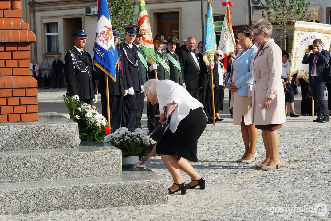 Poświęcenie figury Św. Jana Nepomucena w Krobi