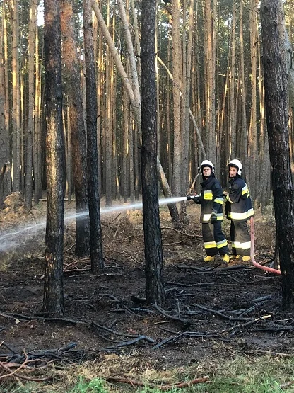Pożar w miejscowości Kolonia Obory