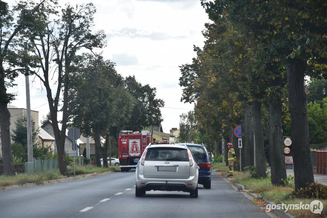 Niedzielny wypadek na ul. Wrocławskiej (DW434) w Gostyniu