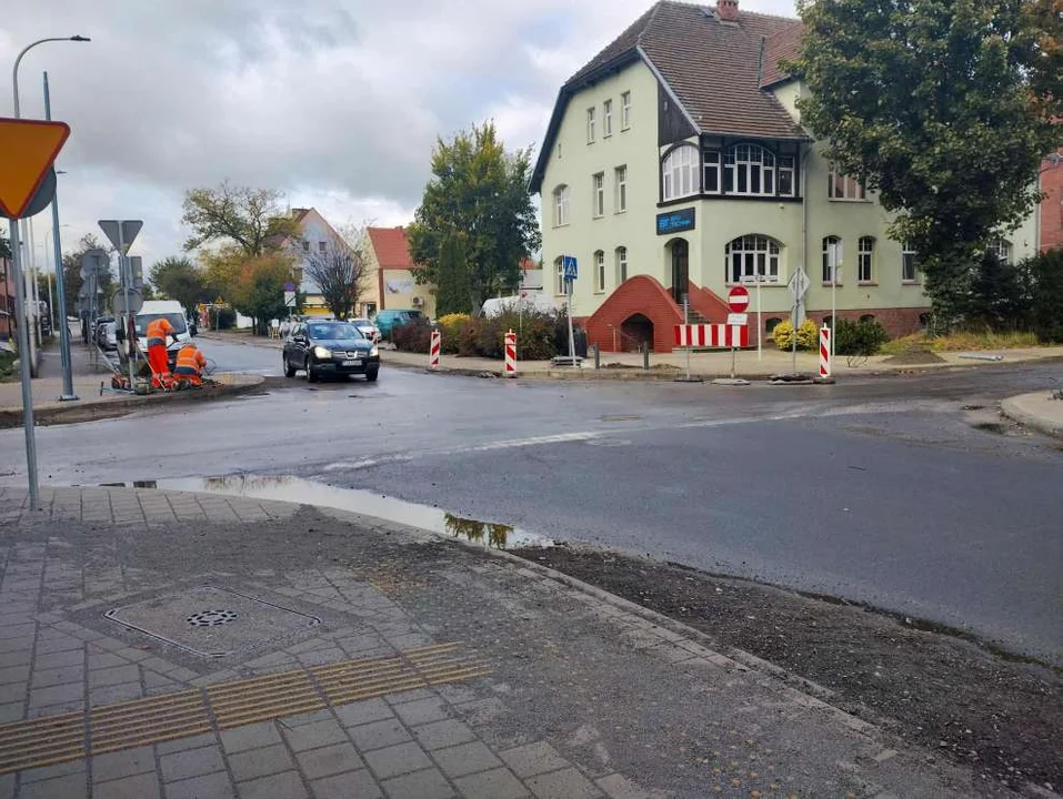 Remont ulic w centrum Jarocina