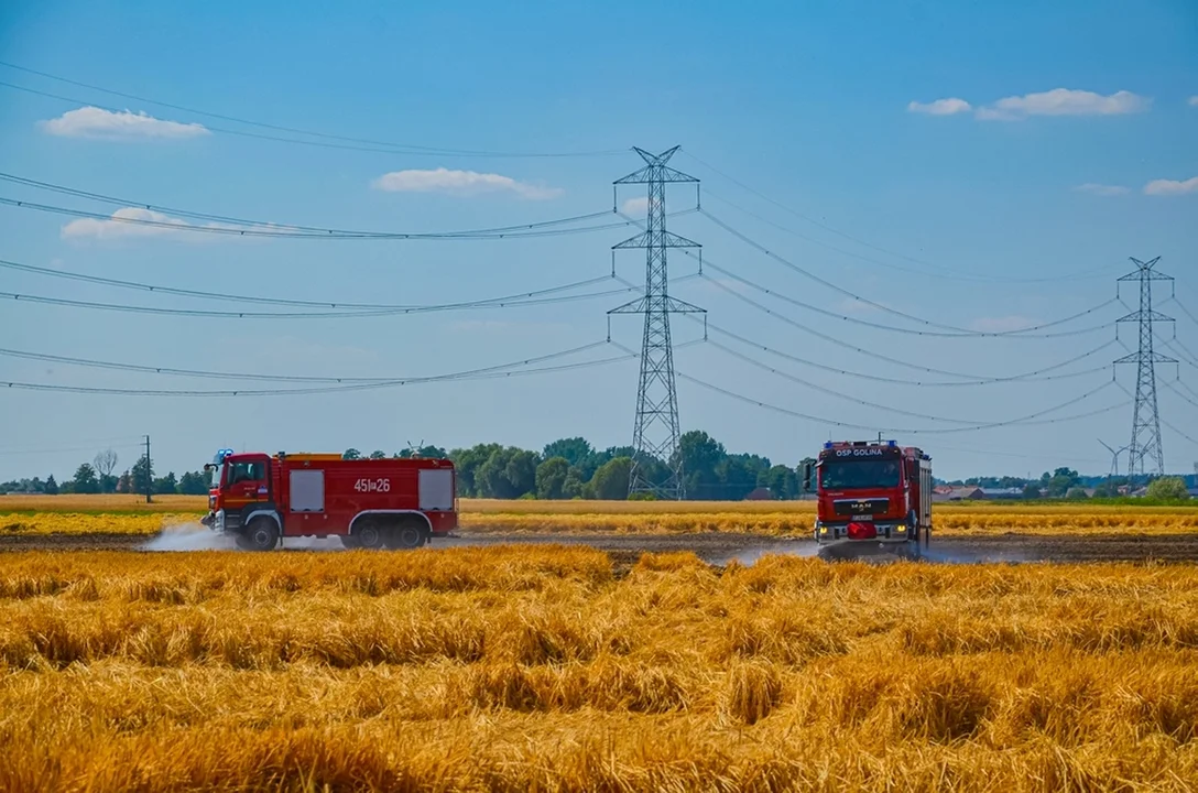 Pożar w miejscowości Trzebin