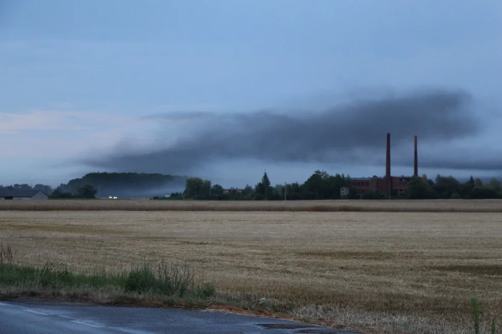 Pożar cegielni w Lenartowicach