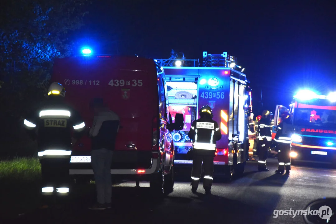 Wypadek śmiertelny na drodze Pogorzela - Gumienice