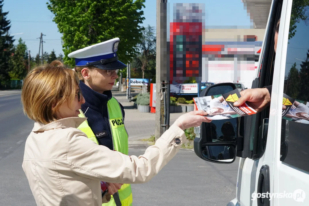 Akcja informacyjno- prewencyjna w Krobi