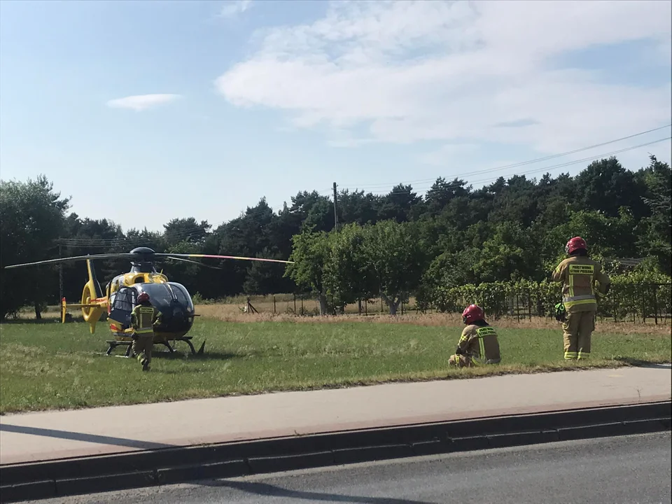 Wypadek hulajnogi na ul. Wrocławskiej w Jarocinie