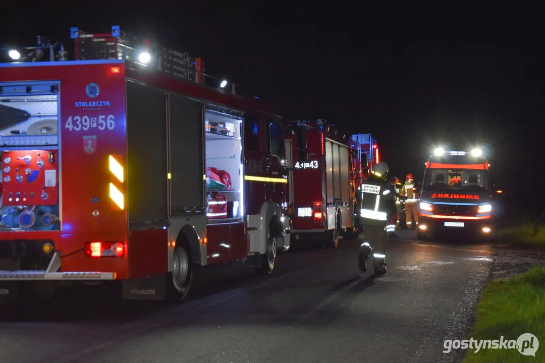 Wypadek śmiertelny na drodze Pogorzela - Gumienice