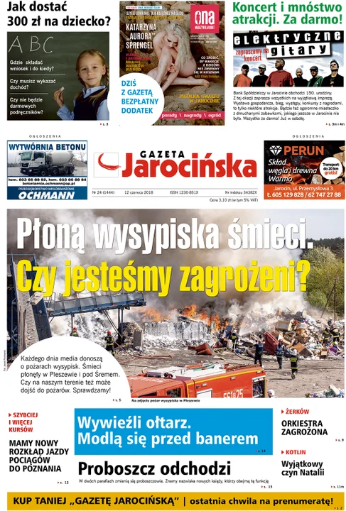 Jedynka Gazety Jarocińskiej z 2018