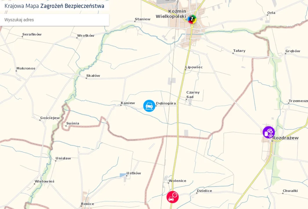 Krajowa Mapa Zagrożeń w powiecie krotoszyńskim