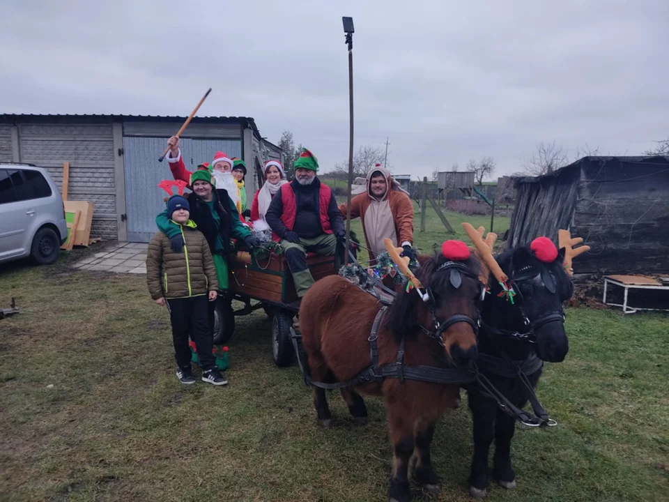 Do Kosowa Święty Mikołaj przyjechał bryką z reniferami-kucami