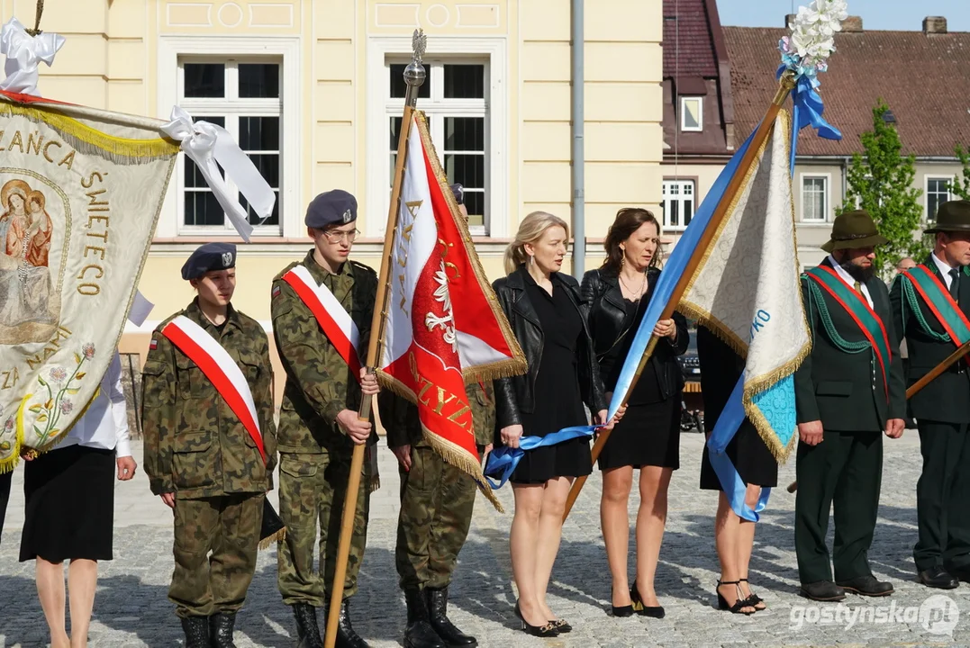 Poświęcenie figury Św. Jana Nepomucena w Krobi