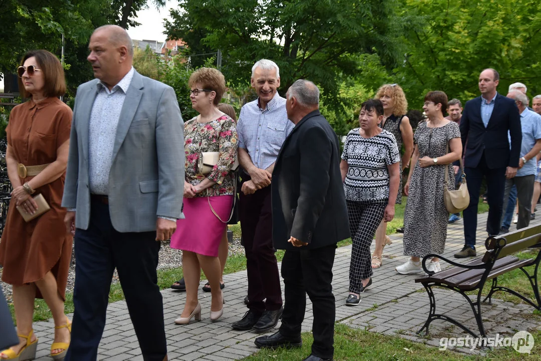 Odsłonięcie szyldu parku im. Adama Mickiewicza w Borku Wlkp.