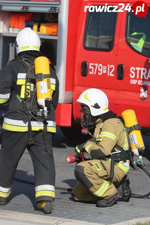 Ćwiczenia strażaków na MOP-ie Golina Wielka