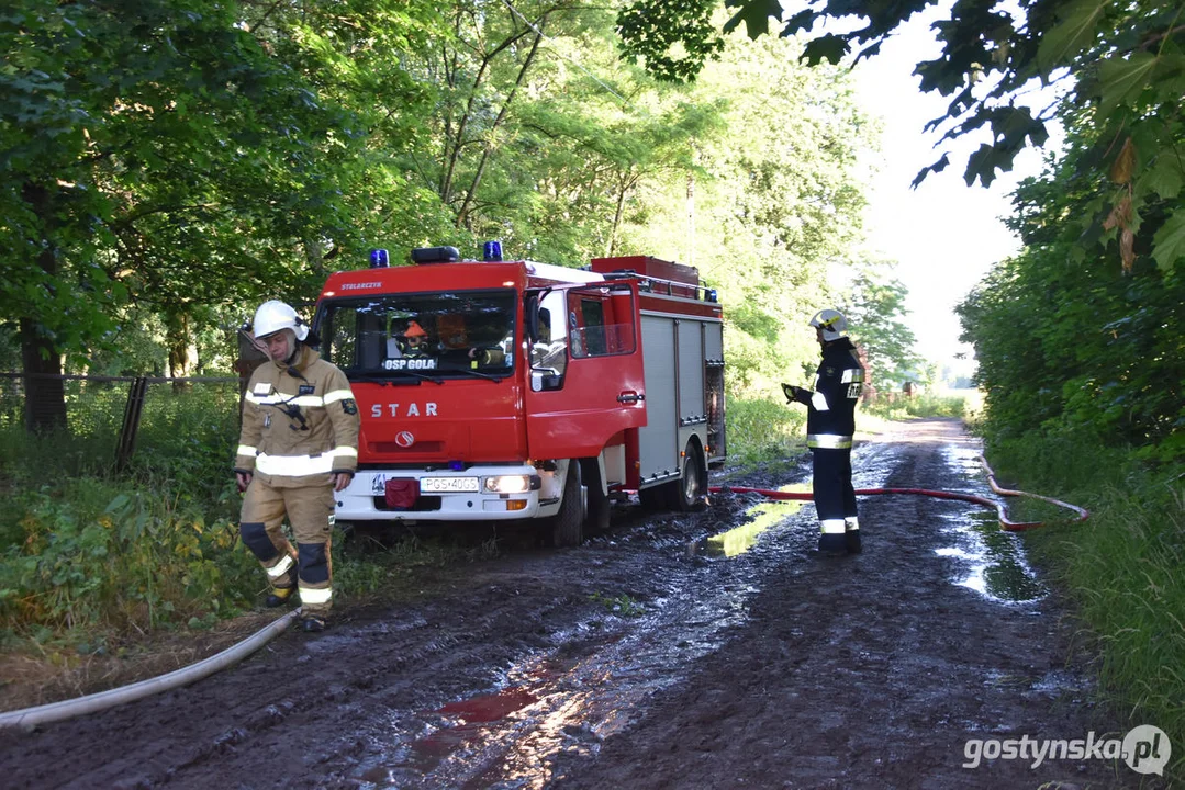 Pożar w gospodarstwie w Podrzeczu