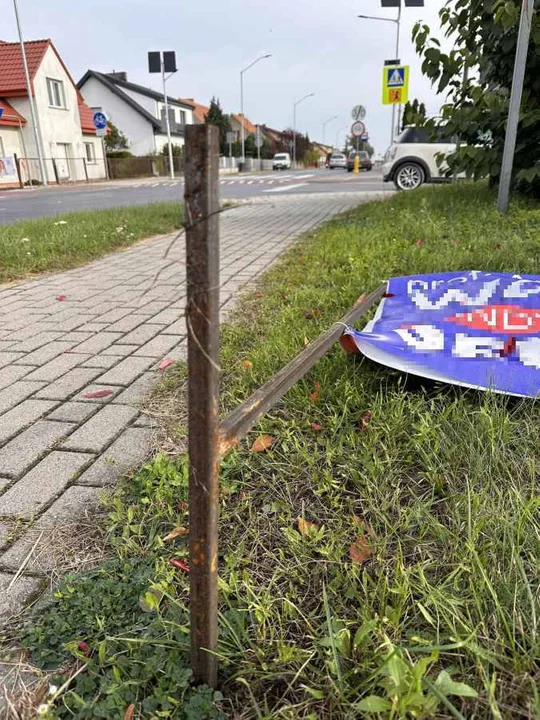 Banery przy skrzyżowaniach w Jarocinie i na SPR