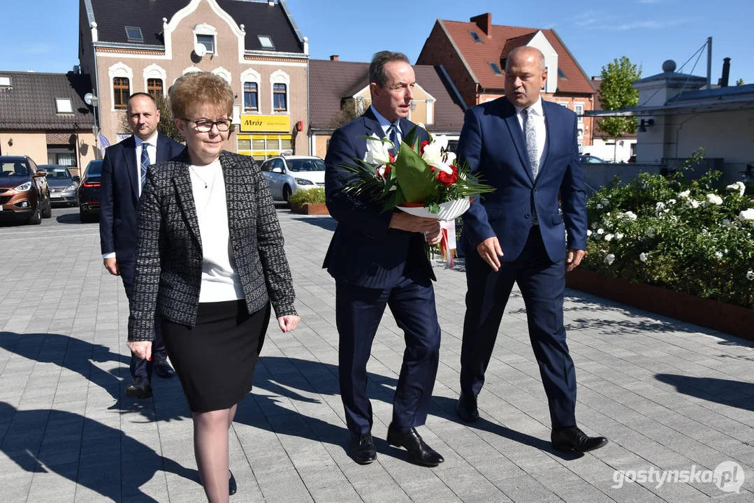 Tomasz Grodzki, marszałek Senatu RP X kadencji z wizytą w Gostyniu i Borku Wlkp.