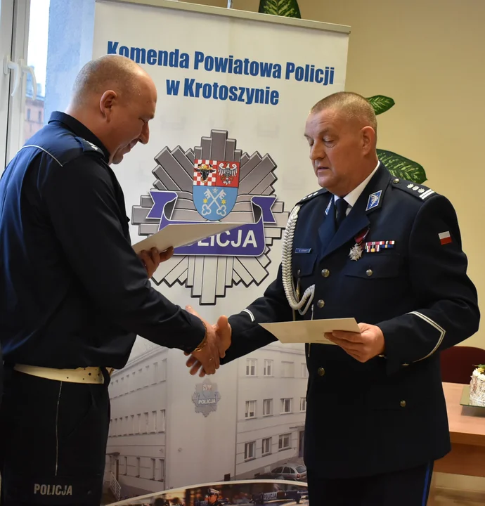 Krotoszyn. Policjanci przeszli na emeryturę