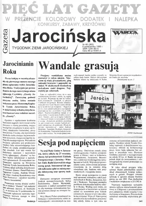 Okładki z jubileuszowych wydań "Gazety Jarocińskiej"