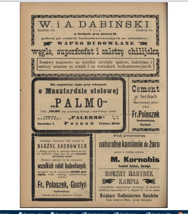 Zakupy przed Wielkanocą w Gostyniu 100 lat temu. Świąteczna reklama