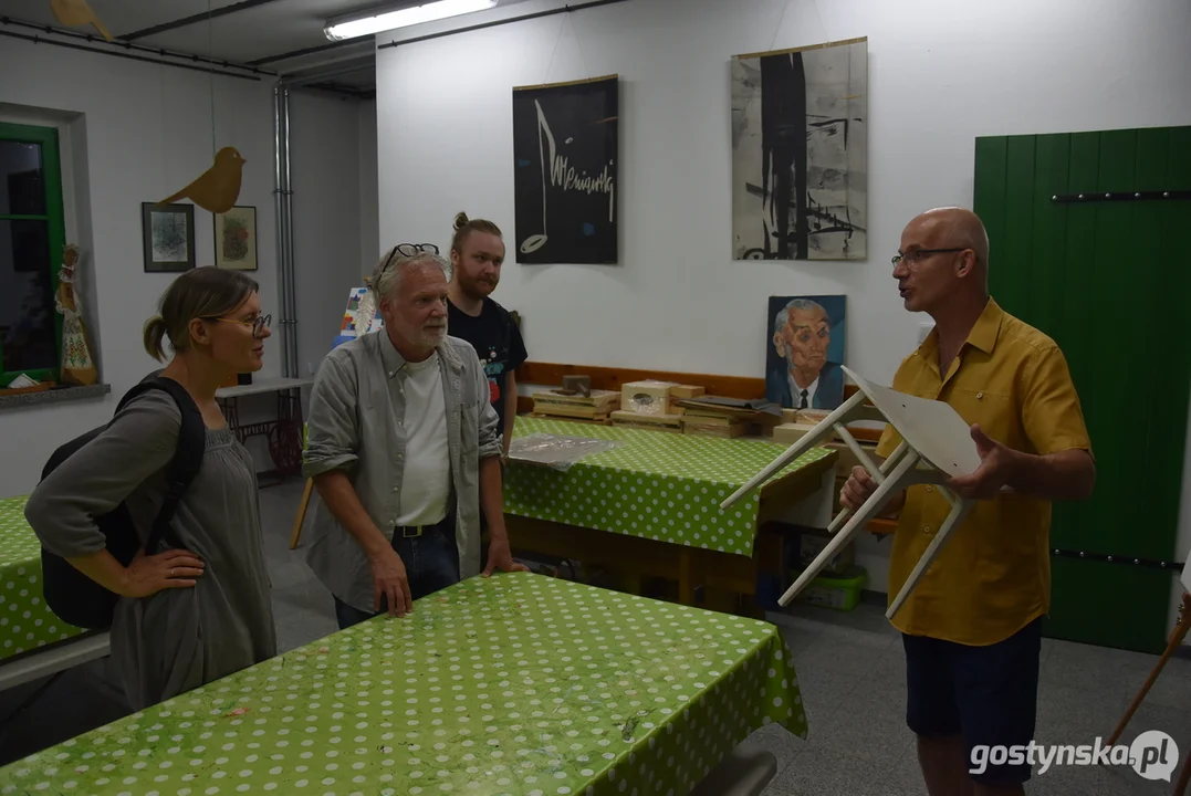 Martin Widmark w Muzeum Stolarstwa i Biskupizny w Krobi
