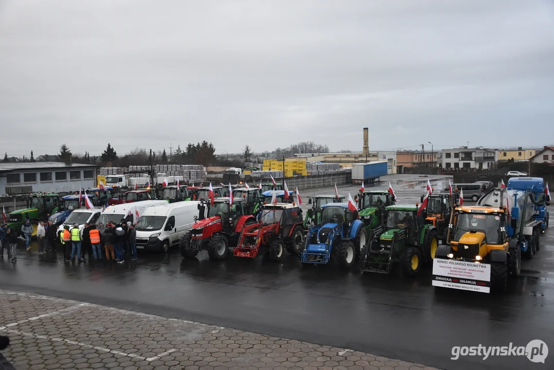 Drugi protest rolników z terenu powiatu gostyńskiego 2024