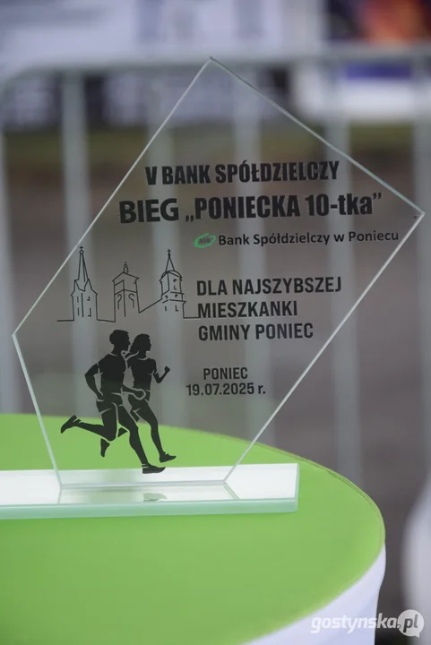 Dni Ponieca 2025 -  Bieg Poniecka 10-tka i 4. Dziecięcy Bieg o Puchar Banku Spółdzielczego w Poniecu