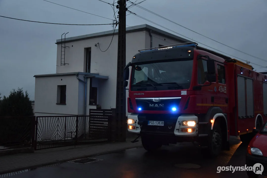 Pożar kotłowni przy ul. Willowej w Gostyniu