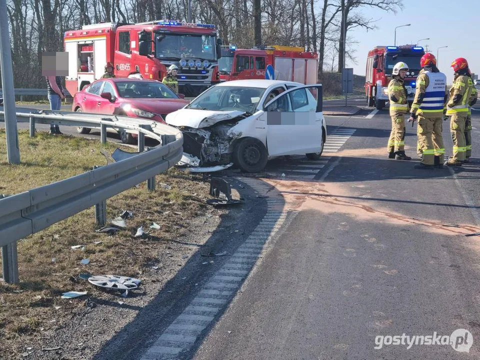 Wypadek na DK 12 Gostyń - Jarocin