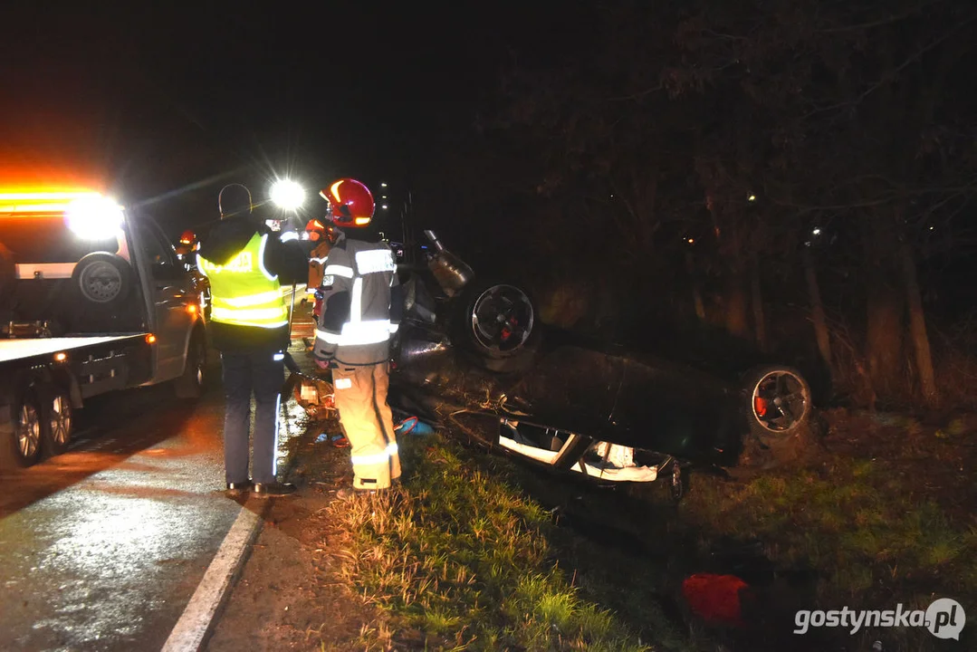 Zderzenie samochodów osobowych na trasie Krobia - Pudliszki