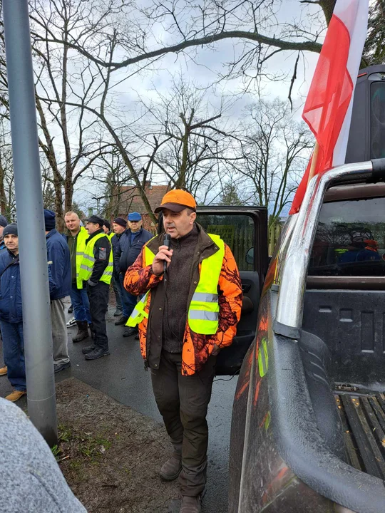 Protest rolników, myśliwych i pszczelarzy w Jarocinie 20 lutego 2024