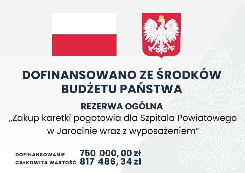 Nowa karetka dla jarocińskiego szpitala